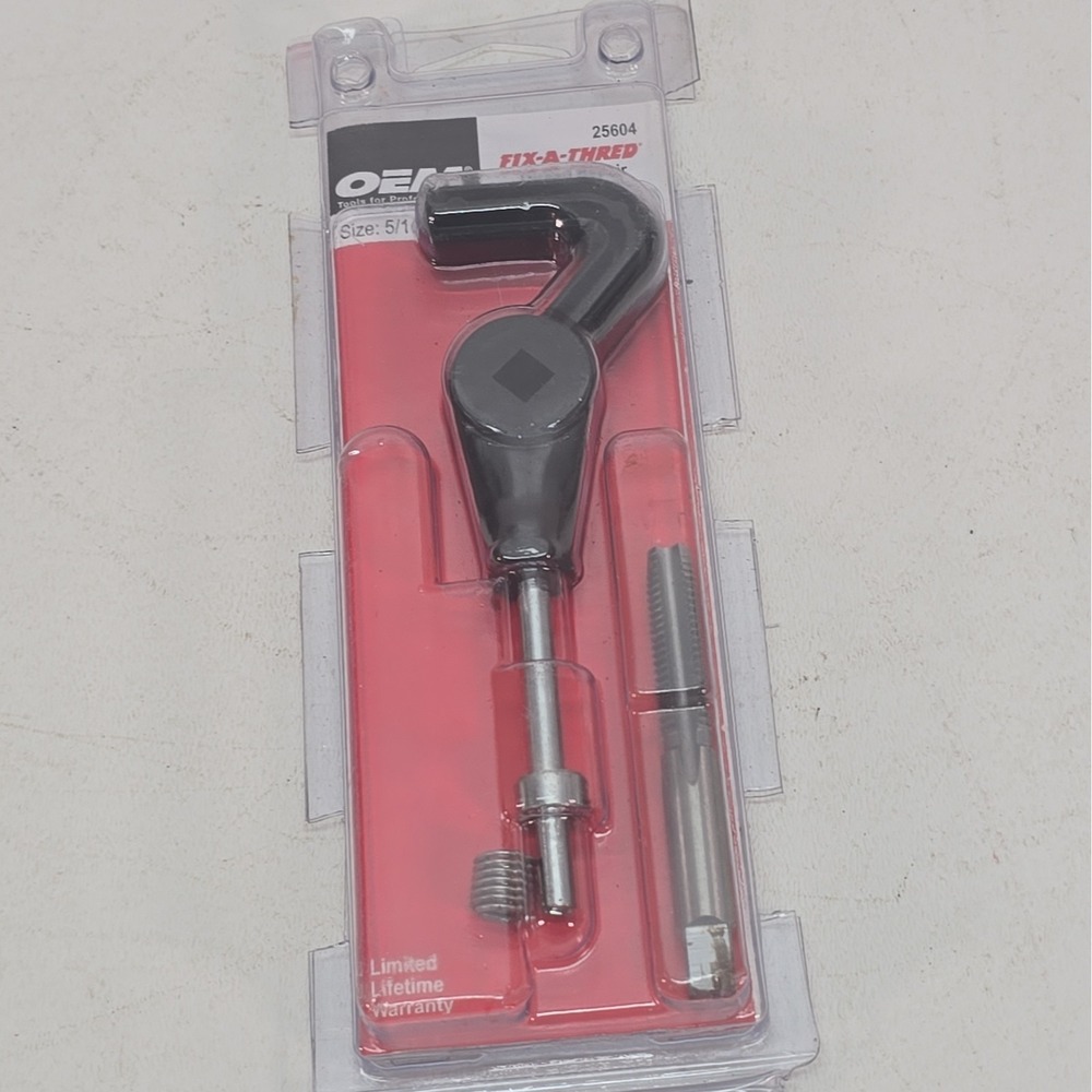 OEM Tools 25604 5/16" Thread Repair System, 1 SAE Threaded Metal Inserts
